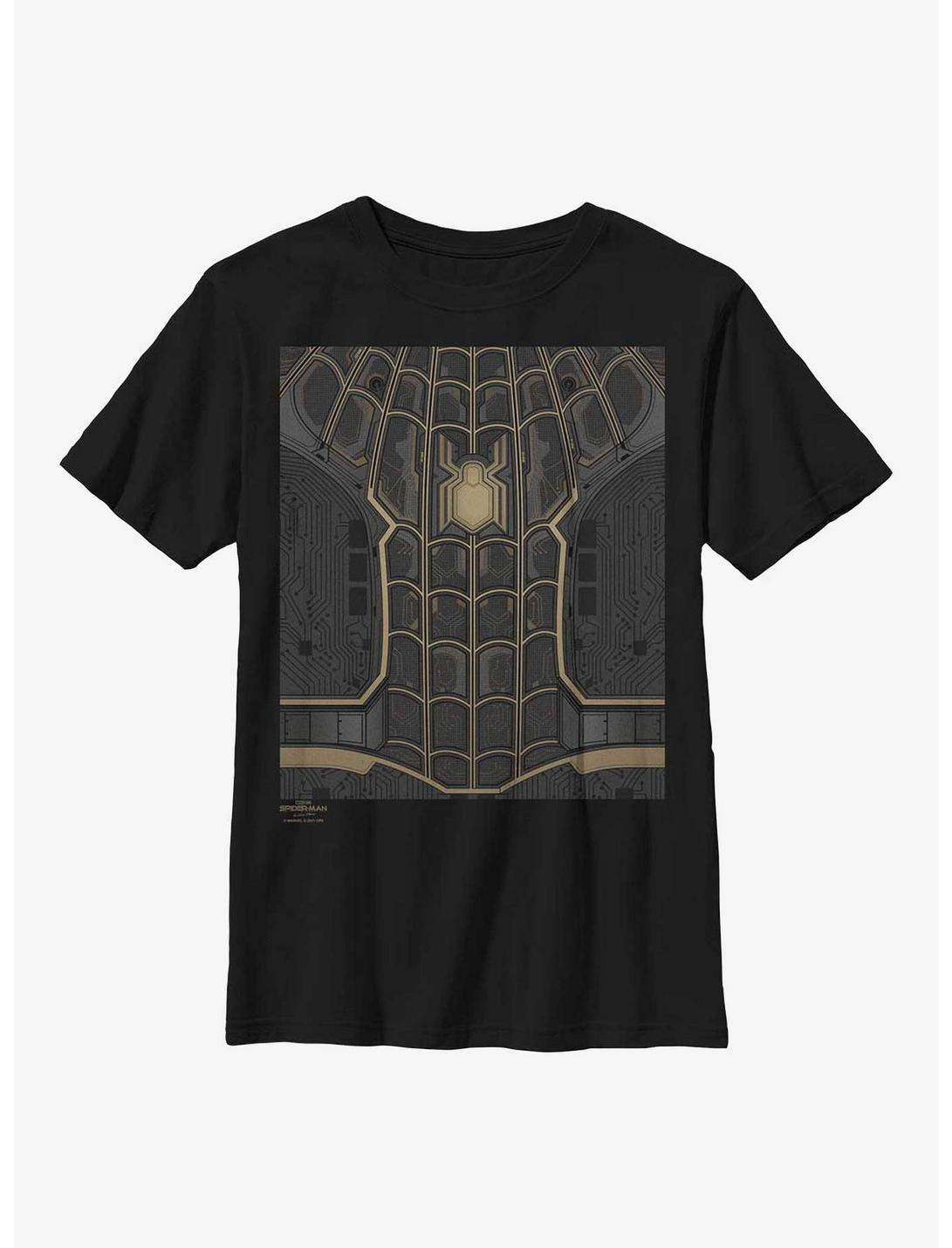 Marvel Spider-Man: No Way Home Black Suit Costume Youth T-Shirt, BLACK, hi-res