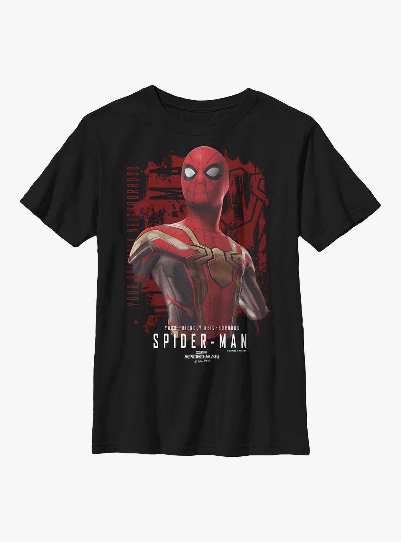 Marvel Spider-Man: No Way Home Friendly Nrighborhood Hero Youth T-Shirt, BLACK, hi-res