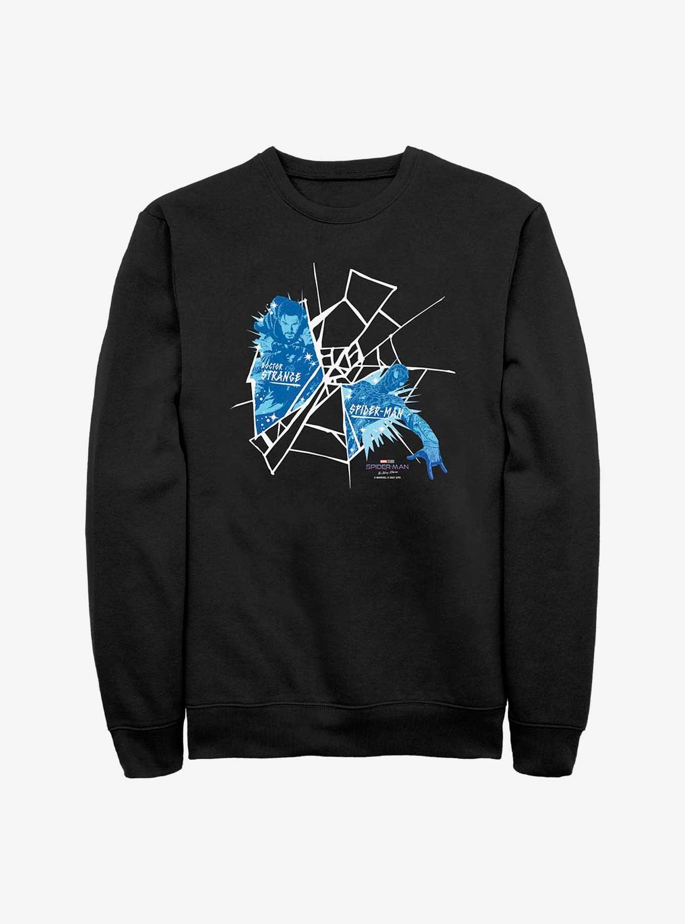 Marvel Spider-Man: No Way Home Doctor Strange & Spider-Man Web Sweatshirt, , hi-res