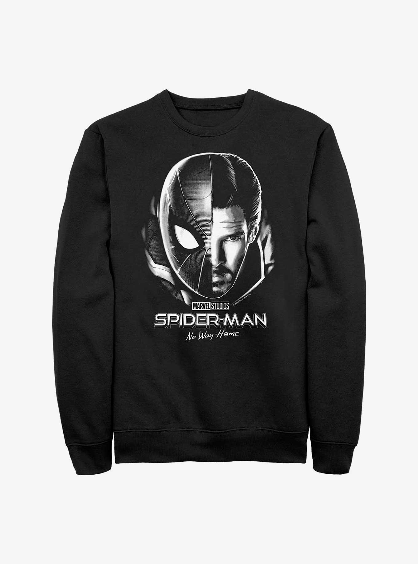 Marvel Spider-Man: No Way Home Doctor Strange Split Sweatshirt, BLACK, hi-res