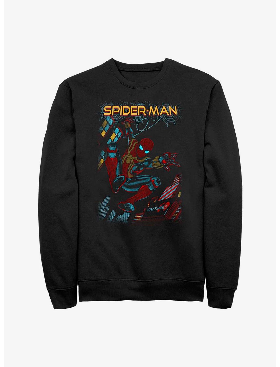 Marvel Spider-Man: No Way Home Slinging Cover Sweatshirt, BLACK, hi-res