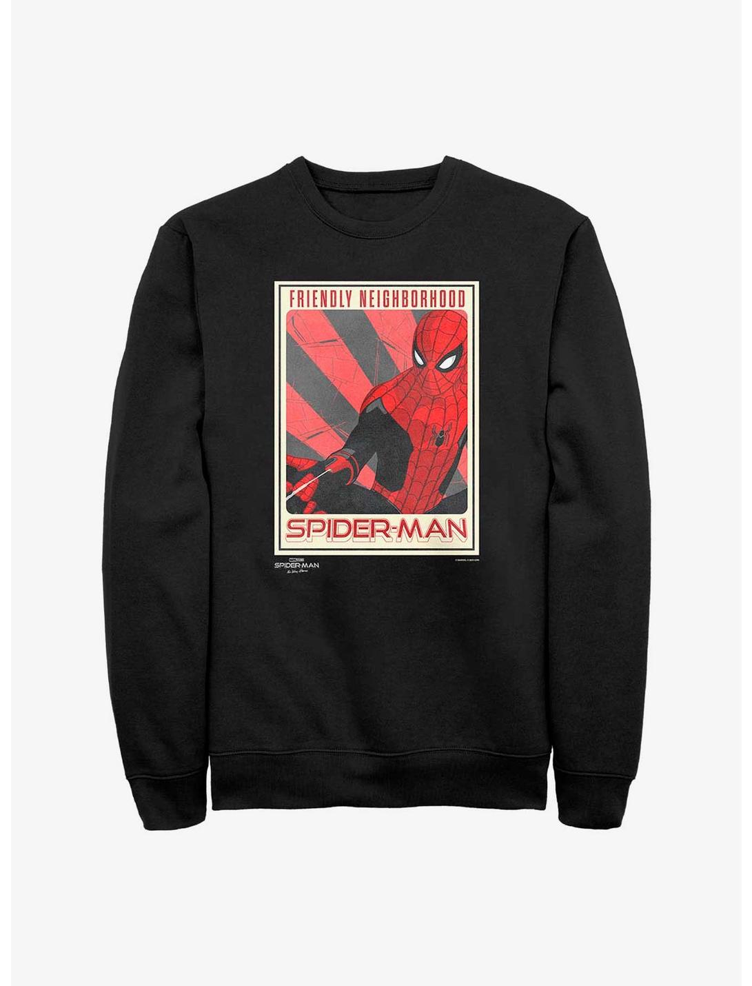 Marvel Spider-Man: No Way Home The Friendly Spider Sweatshirt, BLACK, hi-res