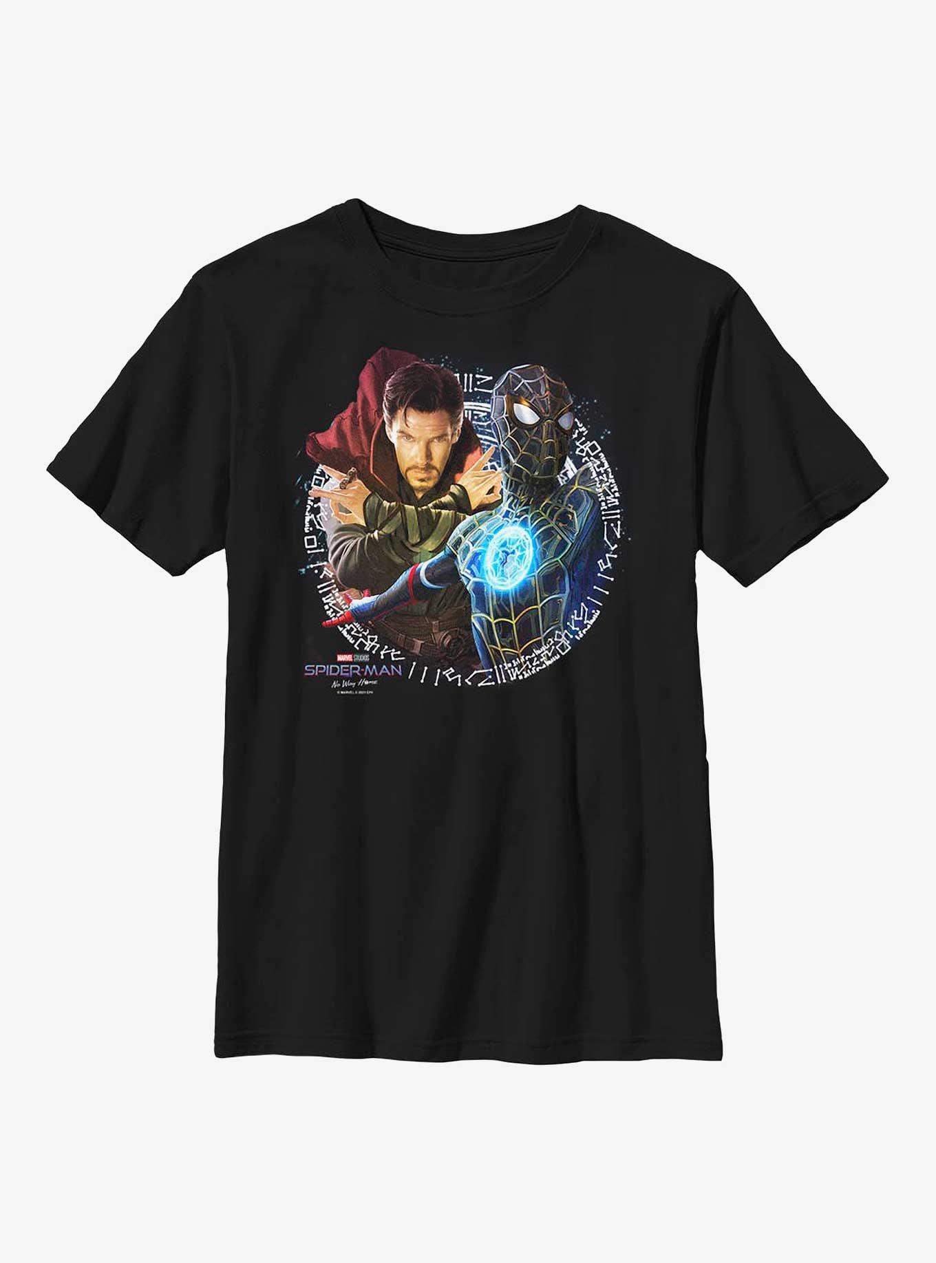 Marvel Spider-Man: No Way Home Doctor Strange & Spider-Man Youth T-Shirt, BLACK, hi-res