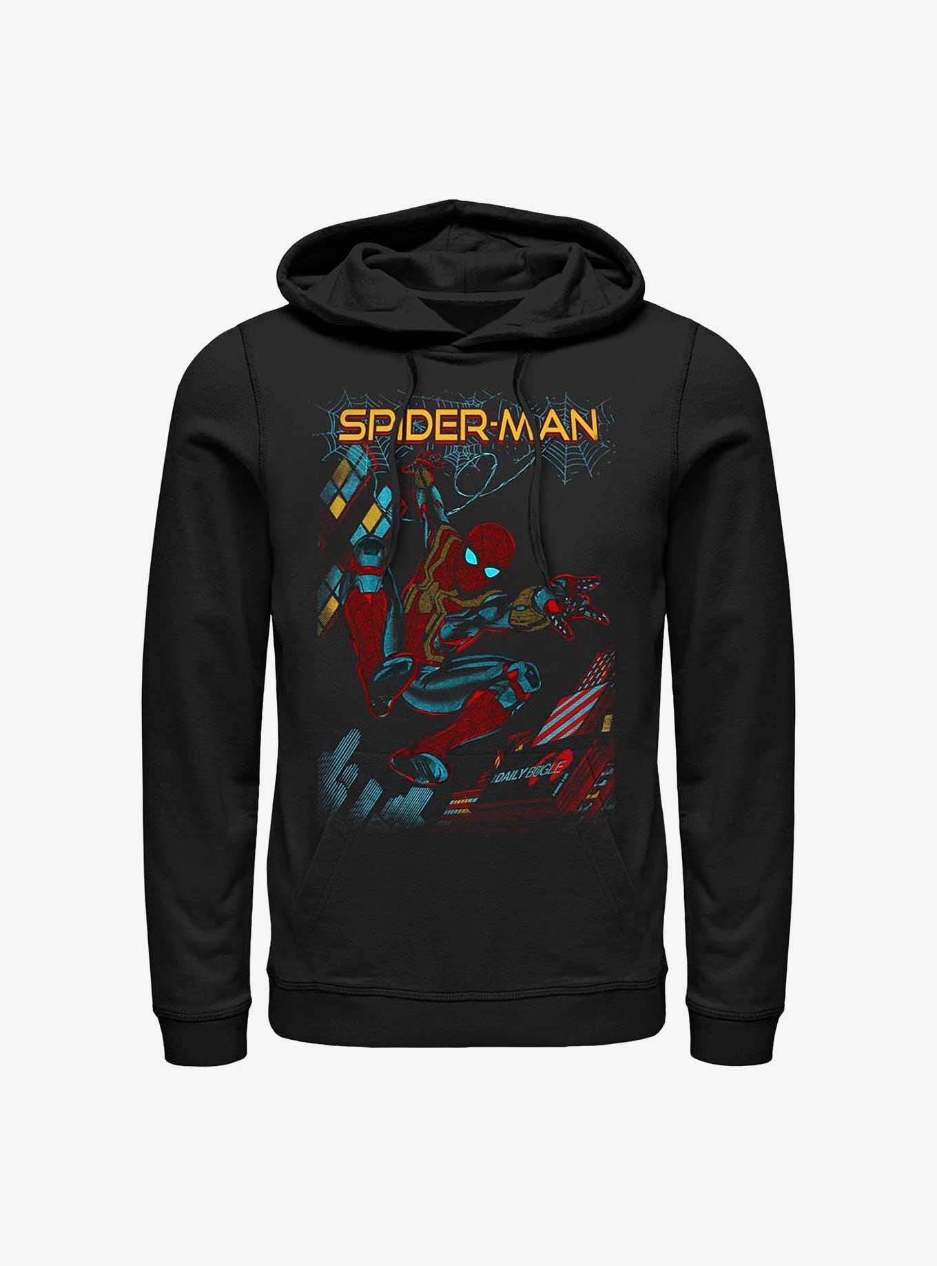 Marvel Spider-Man: No Way Home Slinging Cover Hoodie, BLACK, hi-res