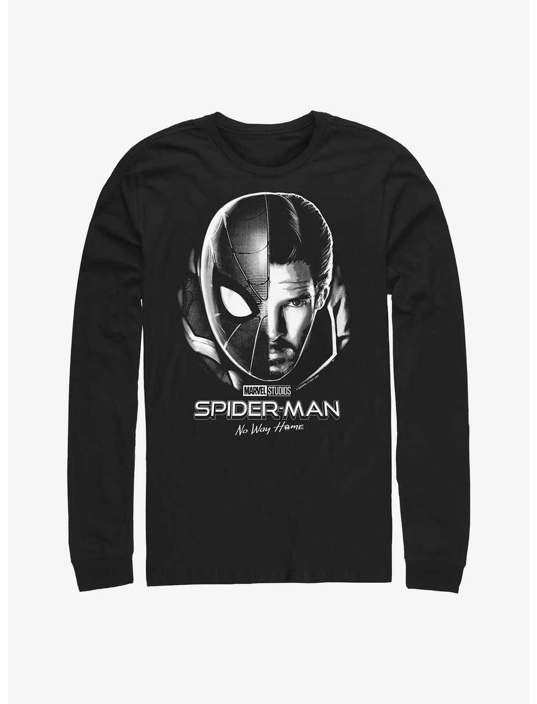 Marvel Spider-Man: No Way Home Doctor Strange Split Long-Sleeve T-Shirt, BLACK, hi-res