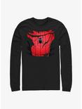 Marvel Spider-Man: No Way Home Ripped Spider-Man Costume Long-Sleeve T-Shirt, BLACK, hi-res