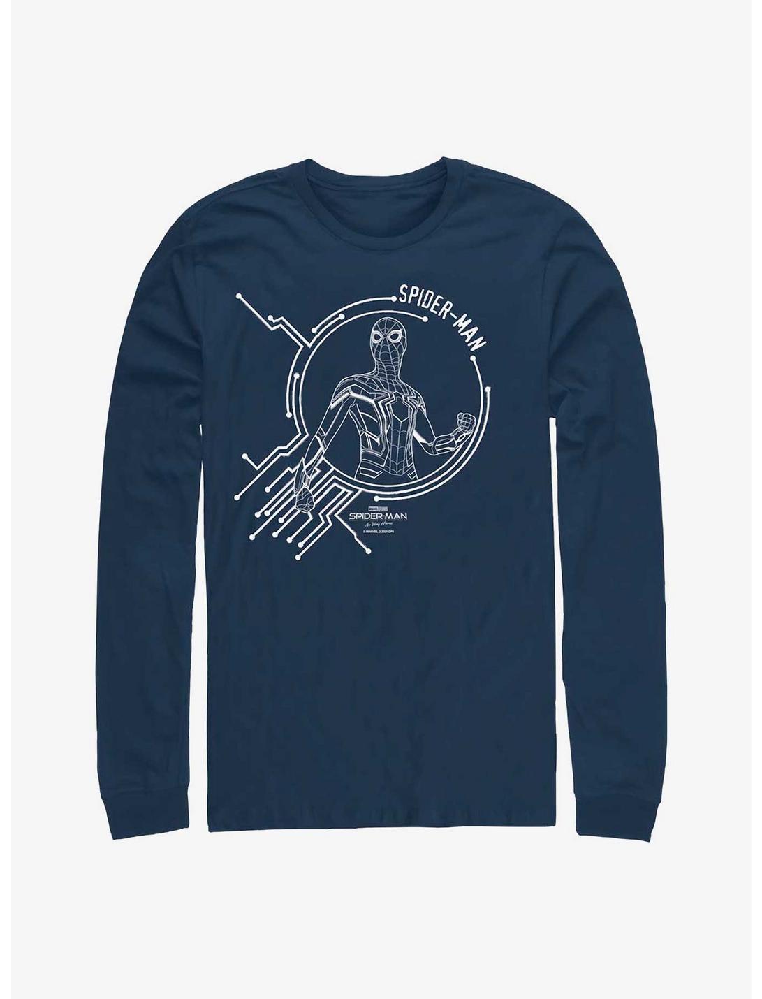 Marvel Spider-Man: No Way Home Spidey Tech Long-Sleeve T-Shirt, NAVY, hi-res