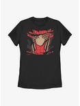 Marvel Spider-Man: No Way Home Iron Spider Ripped Costume Womens T-Shirt, BLACK, hi-res