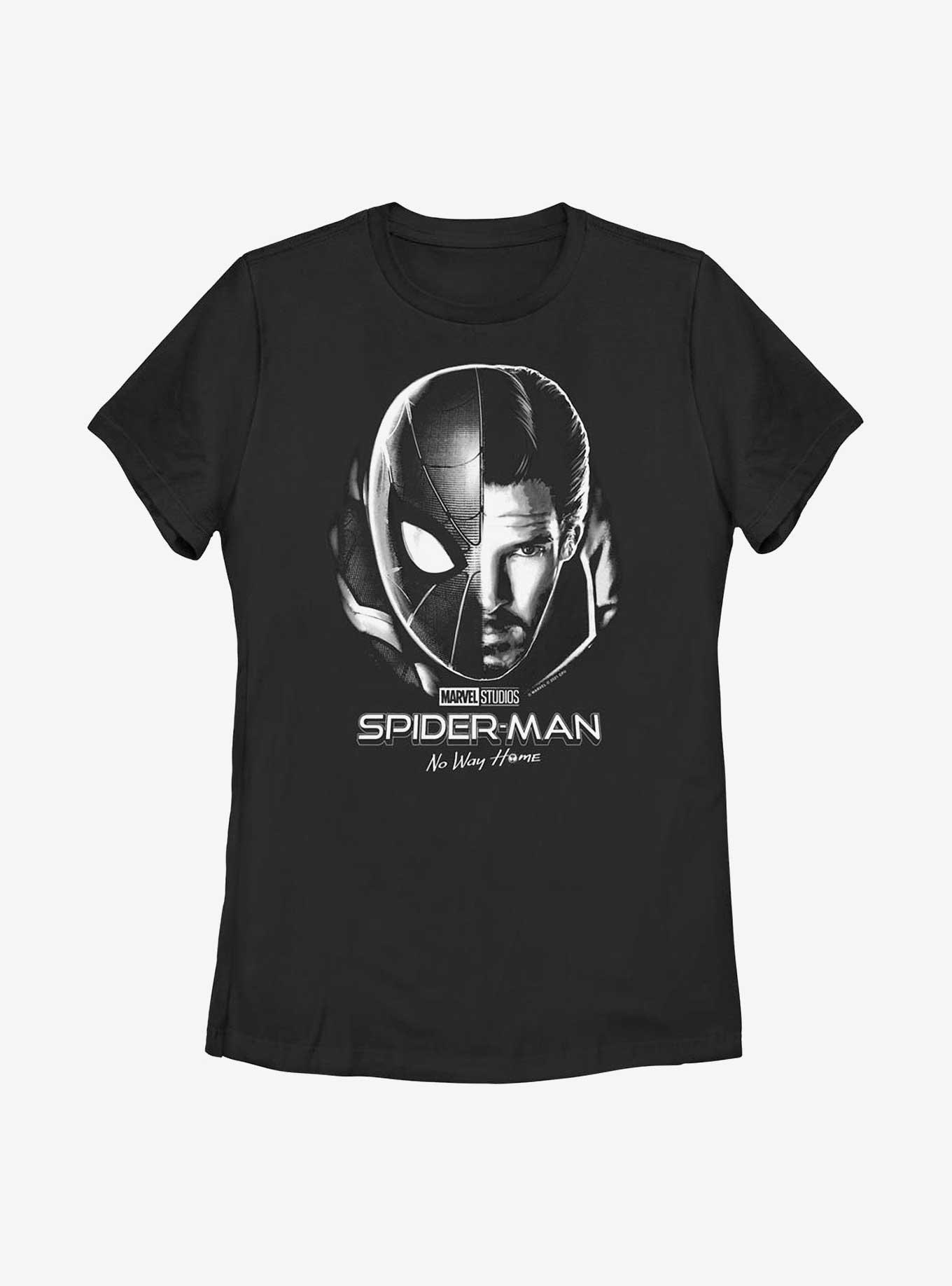 Marvel Spider-Man: No Way Home Doctor Strange Split Womens T-Shirt, BLACK, hi-res