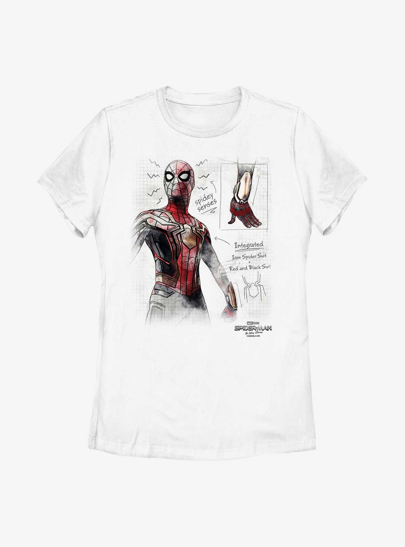 Marvel Spider-Man: No Way Home Spidey Senses Grid Womens T-Shirt, BLACK, hi-res