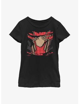 Marvel Spider-Man: No Way Home Iron Spider Ripped Costume Youth Girls T-Shirt, , hi-res