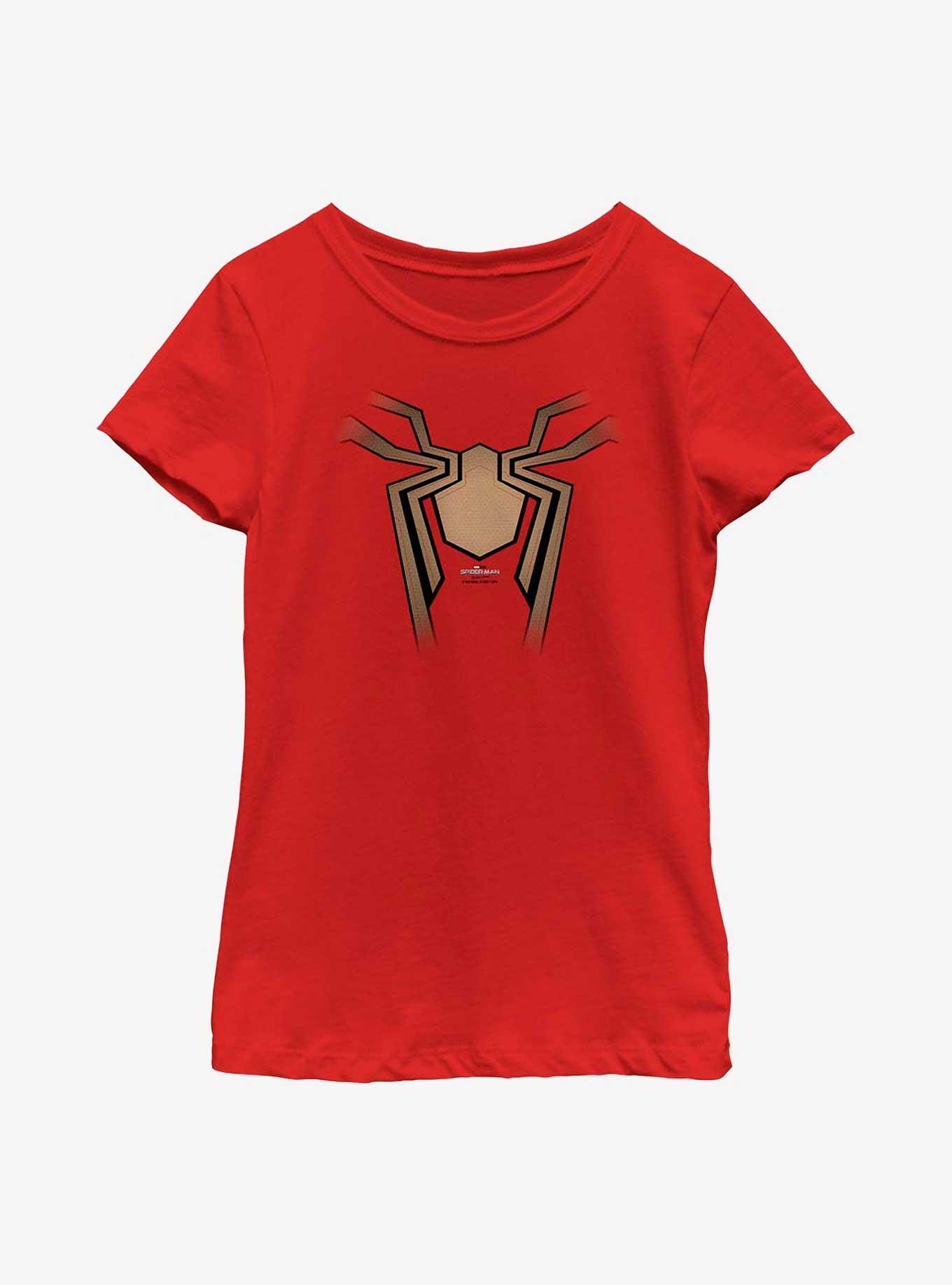 Marvel Spider-Man: No Way Home Iron Spider Logo Youth Girls T-Shirt, , hi-res