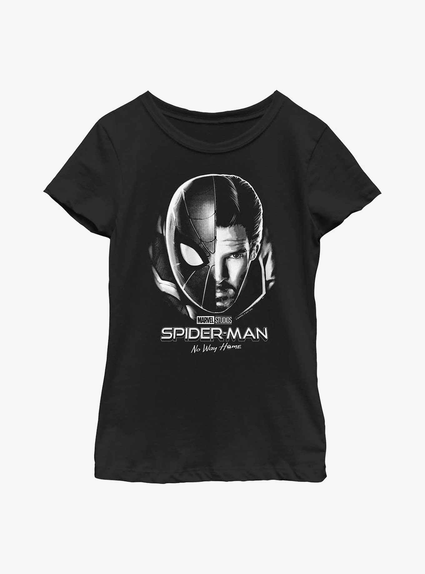Marvel Spider-Man: No Way Home Doctor Strange Split Youth Girls T-Shirt, BLACK, hi-res