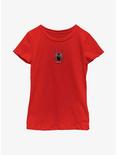 Marvel Spider-Man: No Way Home Red Suit Black Logo Youth Girls T-Shirt, RED, hi-res