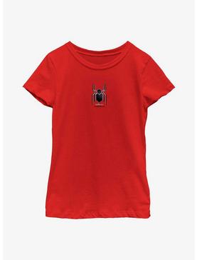 Marvel Spider-Man: No Way Home Red Suit Black Logo Youth Girls T-Shirt, , hi-res