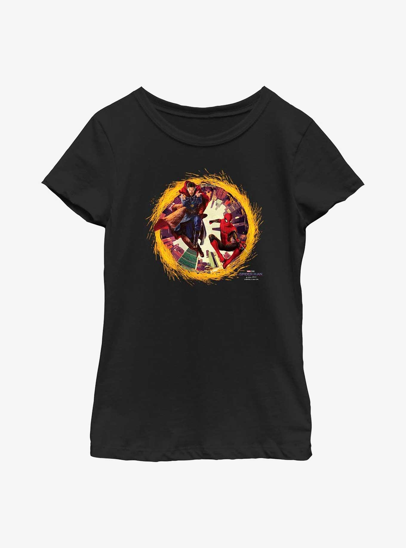 Marvel Spider-Man: No Way Home Doctor Strange & Spider-Man Portal Youth Girls T-Shirt, , hi-res