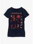 Marvel Spider-Man: No Way Home Spidey Schematics Youth Girls T-Shirt, NAVY, hi-res