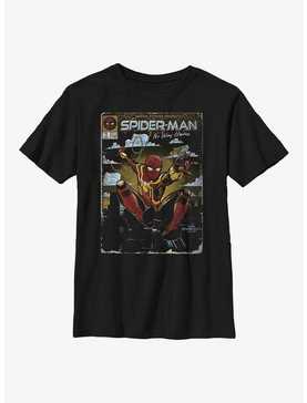 Marvel Spider-Man: No Way Home Vintage Comic Cover Youth T-Shirt, , hi-res