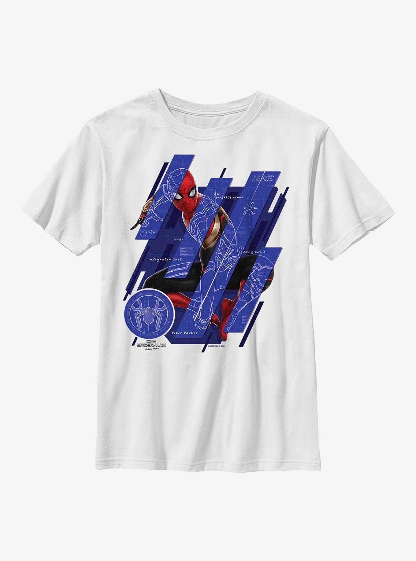 Marvel Spider-Man: No Way Home Blueprint Panels Youth T-Shirt, , hi-res