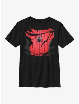 Marvel Spider-Man: No Way Home Ripped Spider-Man Costume Youth T-Shirt, , hi-res