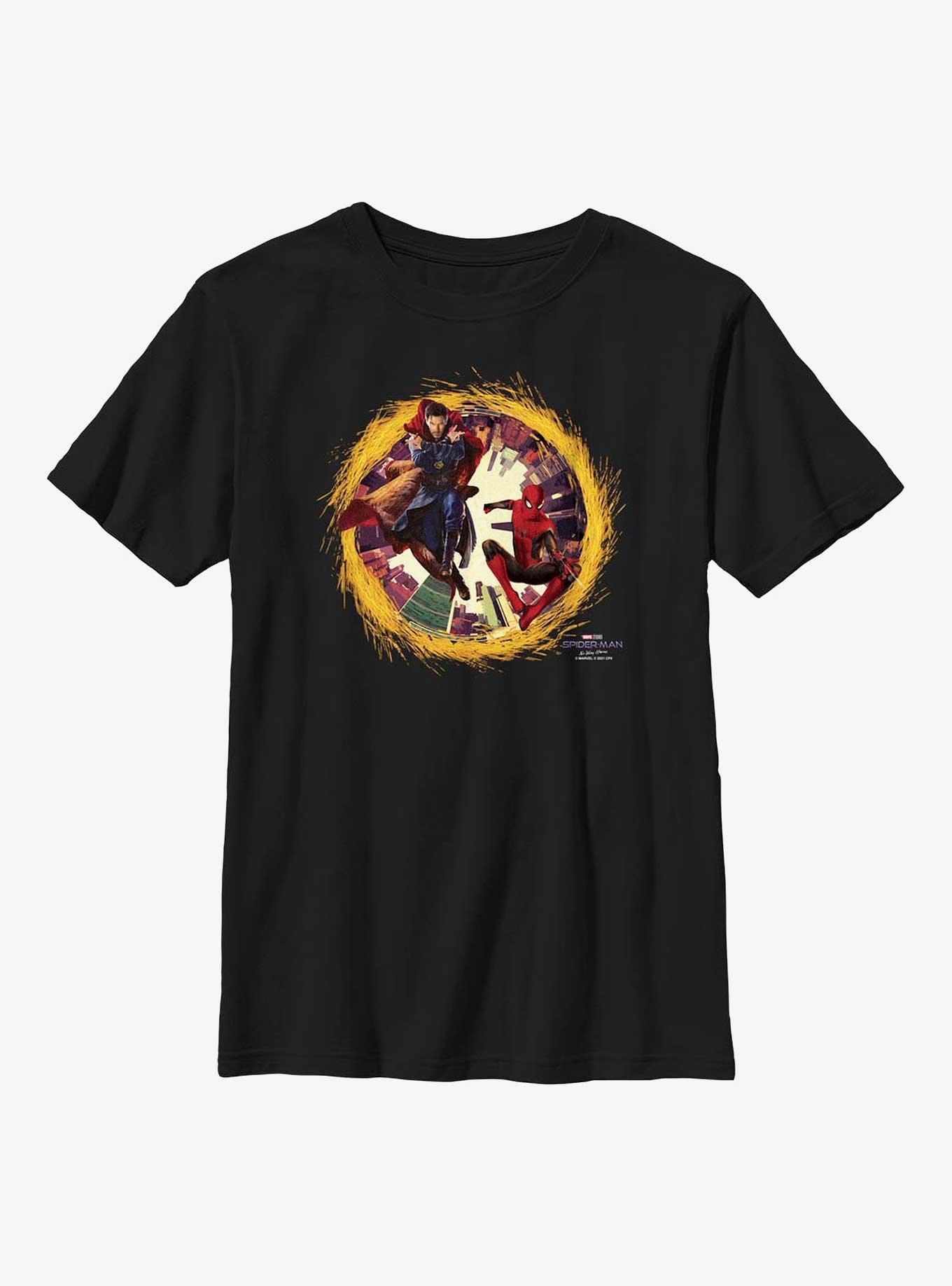 Marvel Spider-Man: No Way Home Doctor Strange & Spider-Man Portal Youth T-Shirt, , hi-res