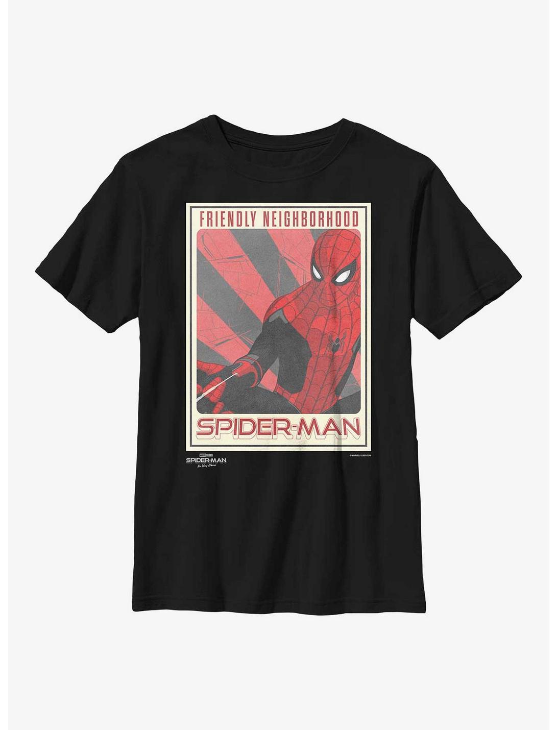 Marvel Spider-Man: No Way Home The Friendly Spider Youth T-Shirt, BLACK, hi-res