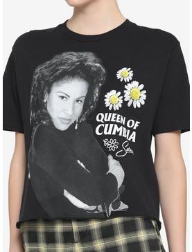 Selena Queen Of Cumbia Girls Crop T-Shirt, , hi-res