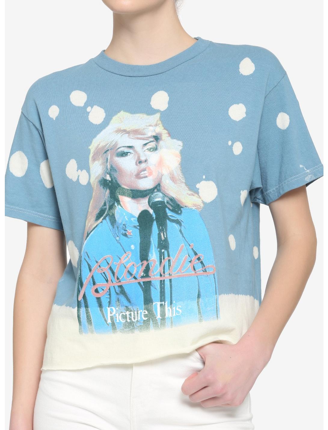 Blondie Picture This Bleach Wash Girls Crop T-Shirt, MULTI, hi-res