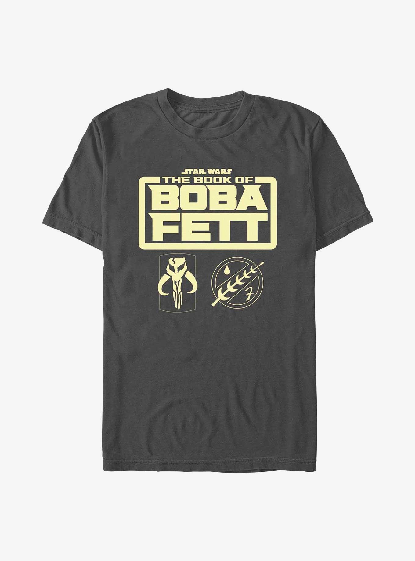 Star Wars The Book Of Boba Fett Boba Fett Armor Logo T-Shirt, CHARCOAL, hi-res