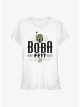 Star Wars The Book Of Boba Fett Boba Fett Bounty Hunter Girls T-Shirt, WHITE, hi-res
