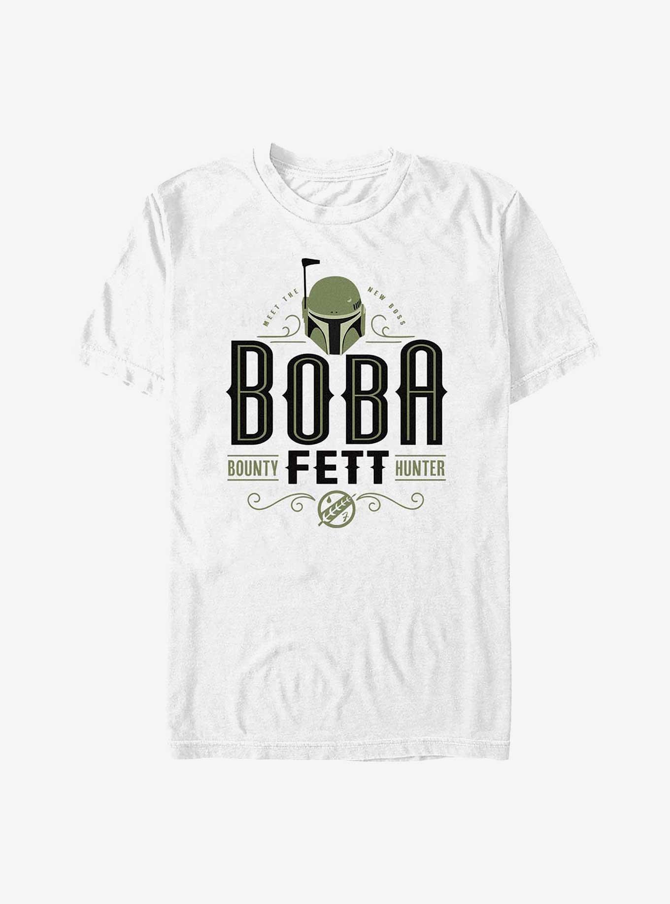 Star Wars The Book Of Boba Fett Boba Fett Bounty Hunter T-Shirt, WHITE, hi-res