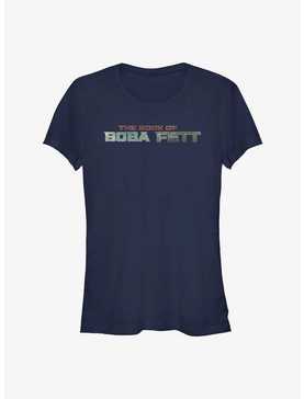Star Wars The Book Of Boba Fett Boba Fett Text Logo Girls T-Shirt, , hi-res