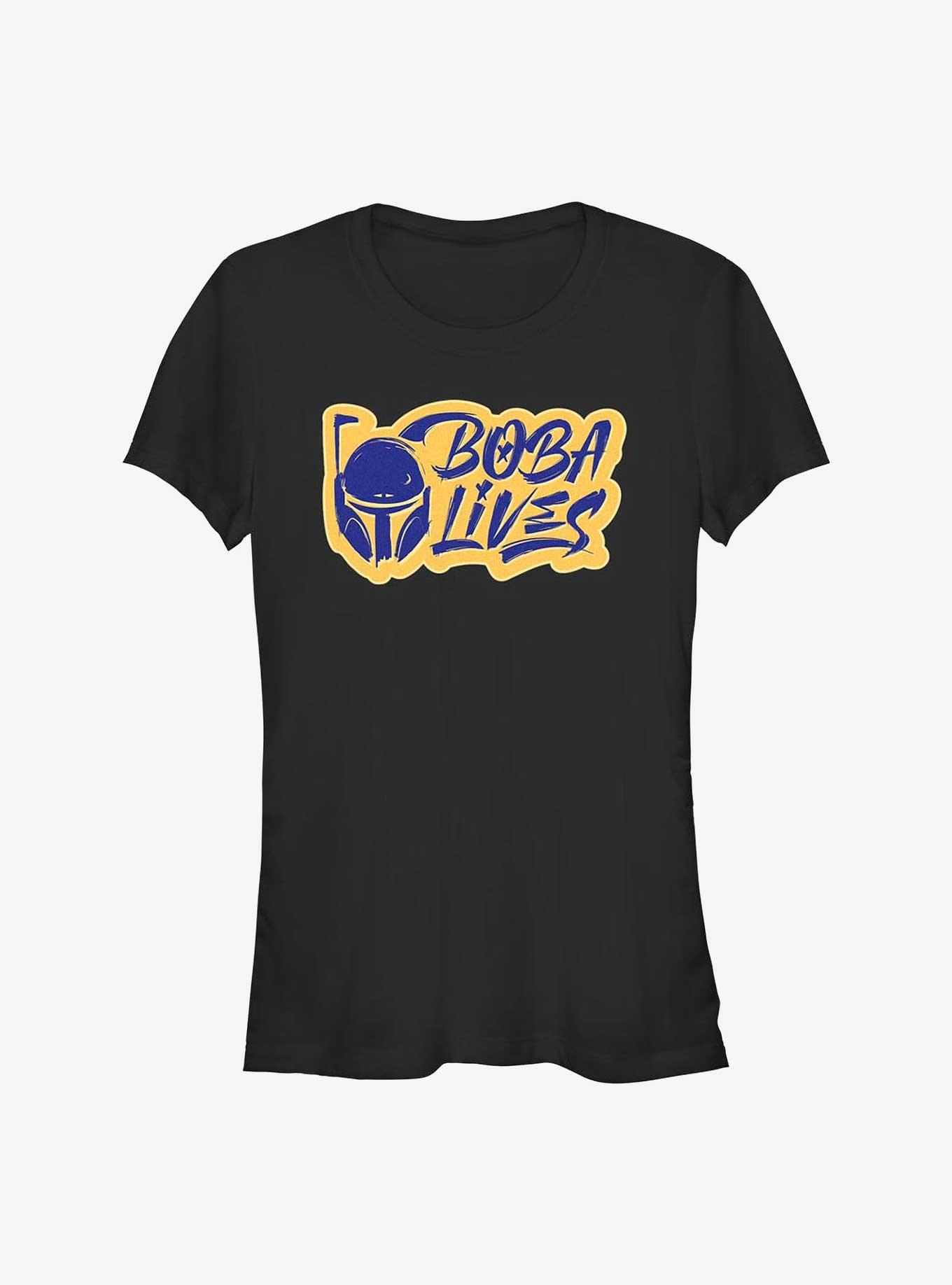 Star Wars The Book Of Boba Fett Boba Lives Graphic Girls T-Shirt, , hi-res