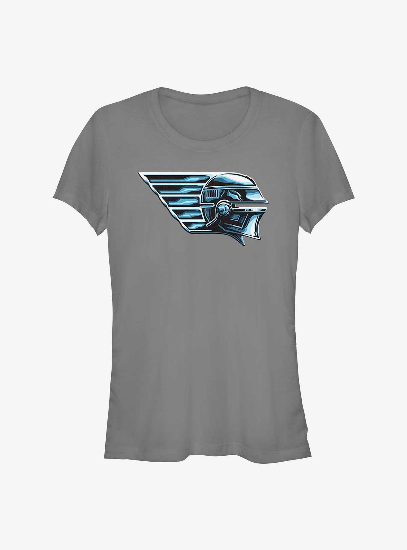 Star Wars The Book Of Boba Fett Chrome Fennec Helmet Girls T-Shirt, CHARCOAL, hi-res