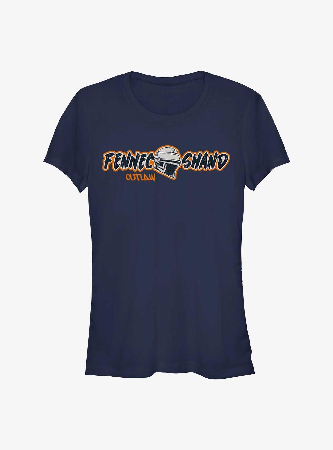 Star Wars The Book Of Boba Fett Fennec Outlaw Girls T-Shirt, NAVY, hi-res