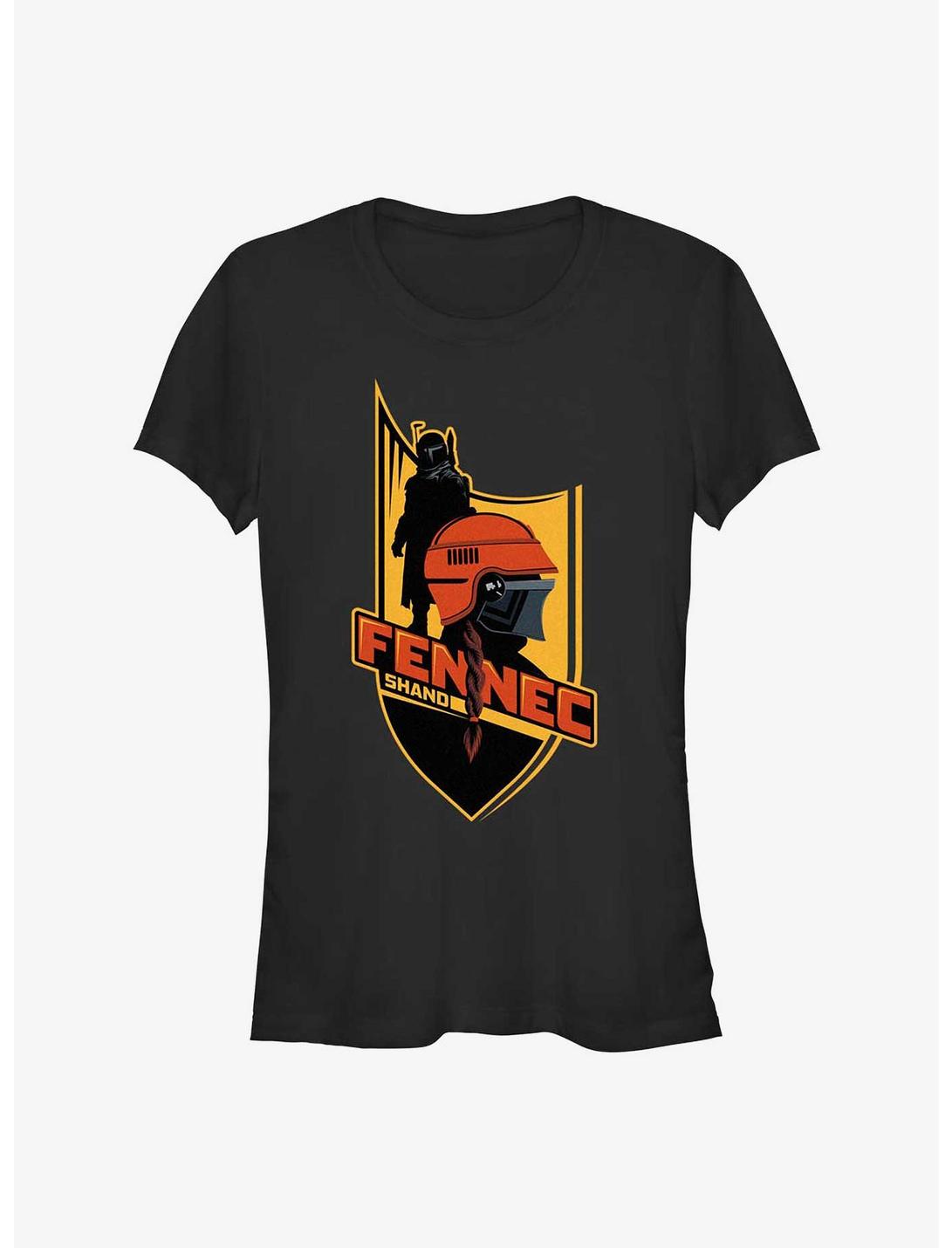Star Wars The Book Of Boba Fett Fennec Shield Girls T-Shirt, BLACK, hi-res