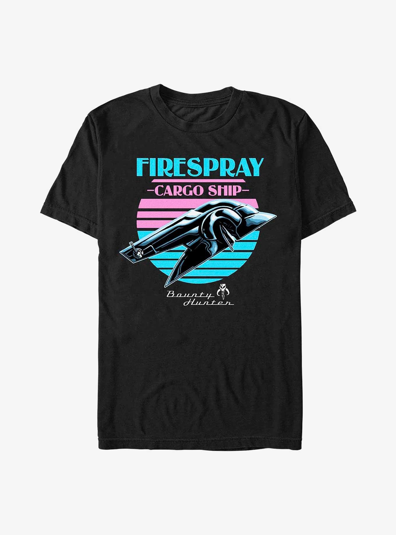 Star Wars The Book Of Boba Fett Firespray T-Shirt, BLACK, hi-res