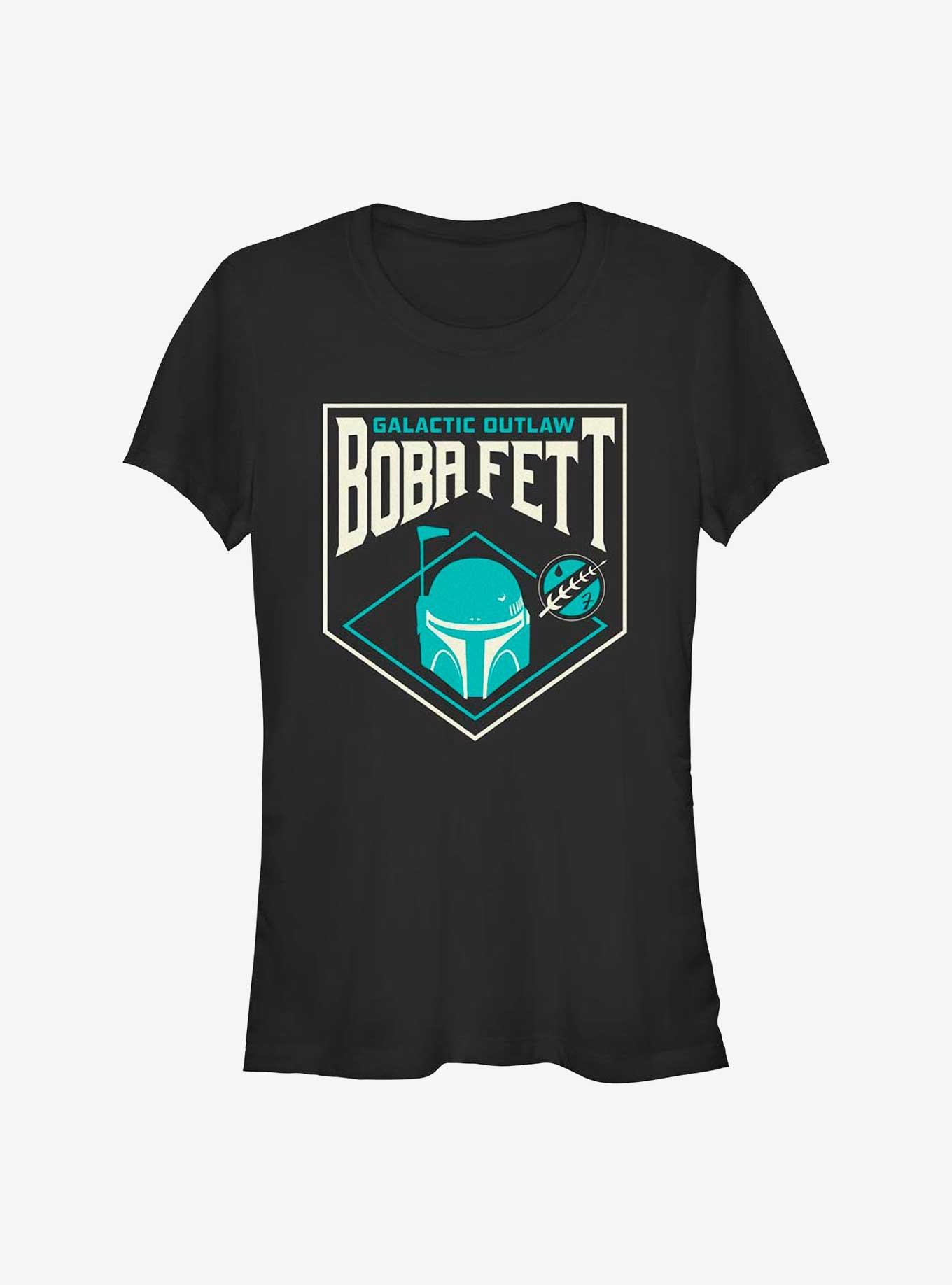 Star Wars The Book Of Boba Fett Galactic Outlaw Badge Girls T-Shirt, , hi-res