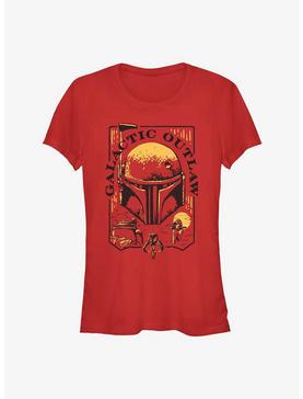 Star Wars The Book Of Boba Fett Galactic Outlaw Logo Girls T-Shirt, , hi-res