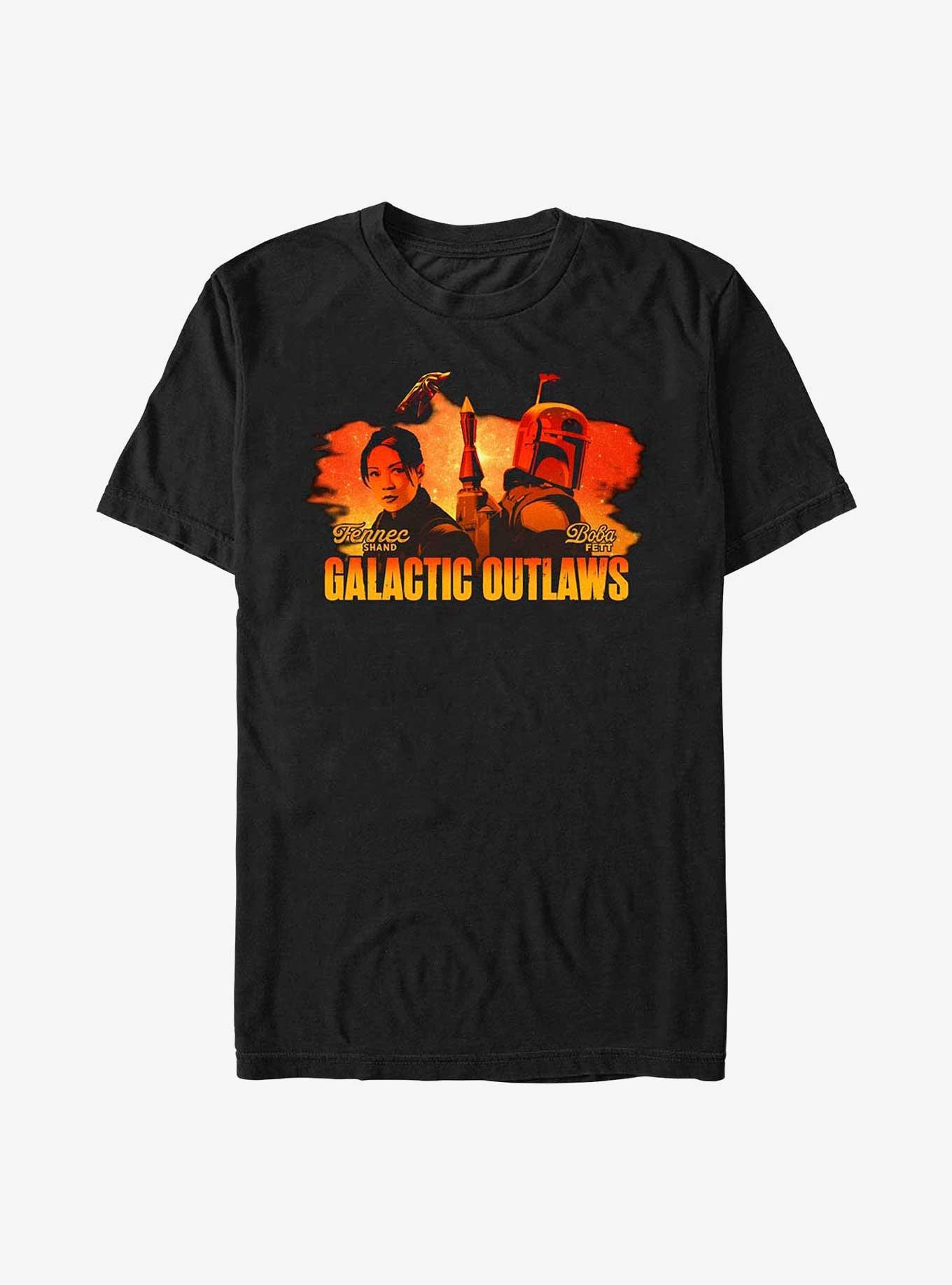 Star Wars The Book Of Boba Fett Galactic Sunset T-Shirt, BLACK, hi-res