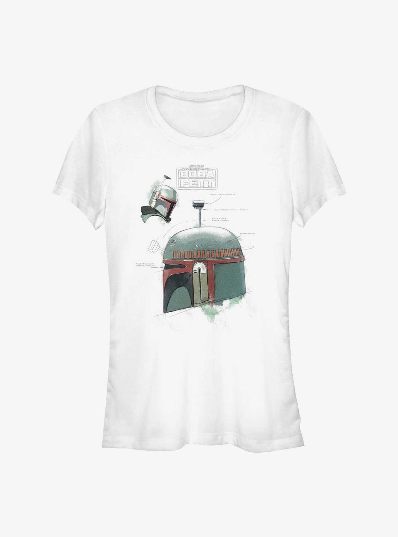 Star Wars The Book Of Boba Fett Helmet Profile View Girls T-Shirt, , hi-res