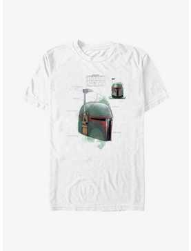 Star Wars The Book Of Boba Fett Helmet Schematic Painted T-Shirt, , hi-res