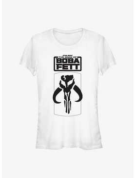 Star Wars The Book Of Boba Fett Mandalorian Skull Logo Girls T-Shirt, , hi-res
