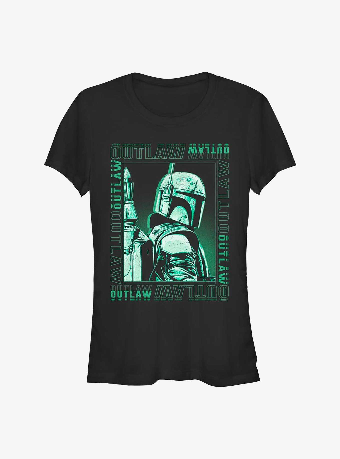 Star Wars The Book Of Boba Fett Punk Outlaw Girls T-Shirt, BLACK, hi-res