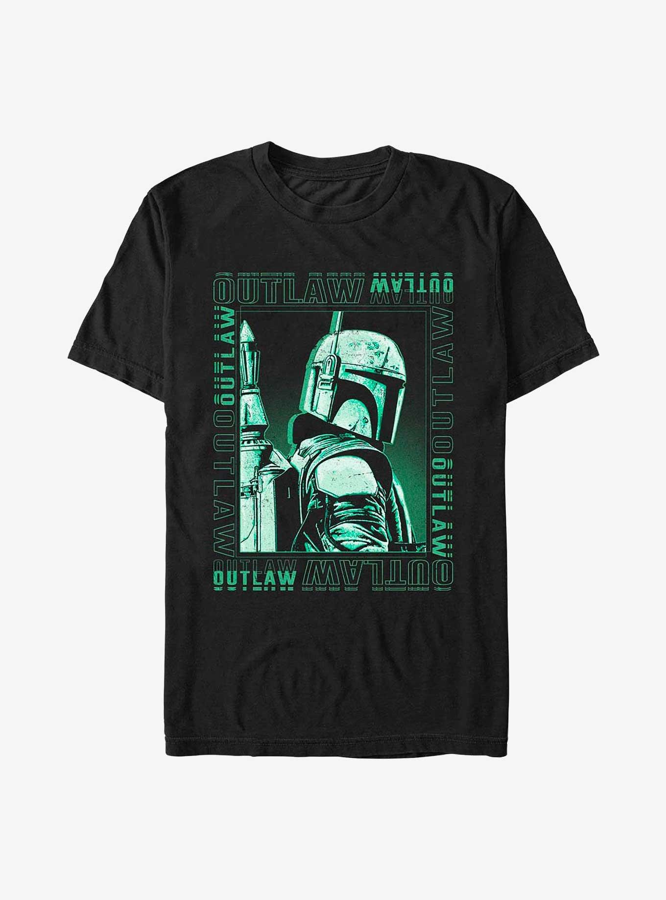 Star Wars The Book Of Boba Fett Punk Outlaw T-Shirt, BLACK, hi-res