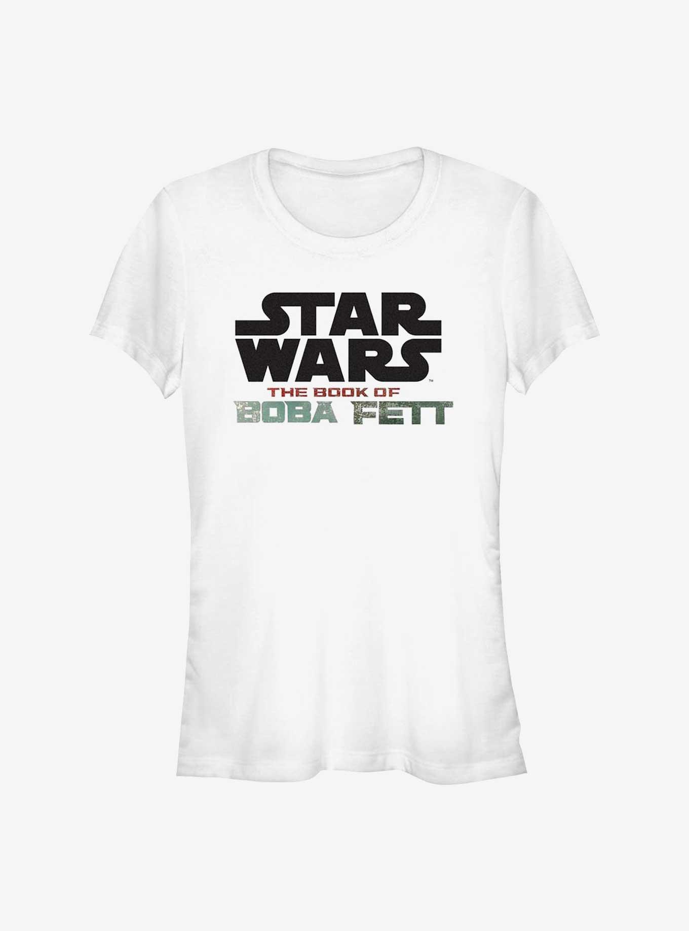 Star Wars The Book Of Boba Fett Star Wars Fett Logo Girls T-Shirt, WHITE, hi-res
