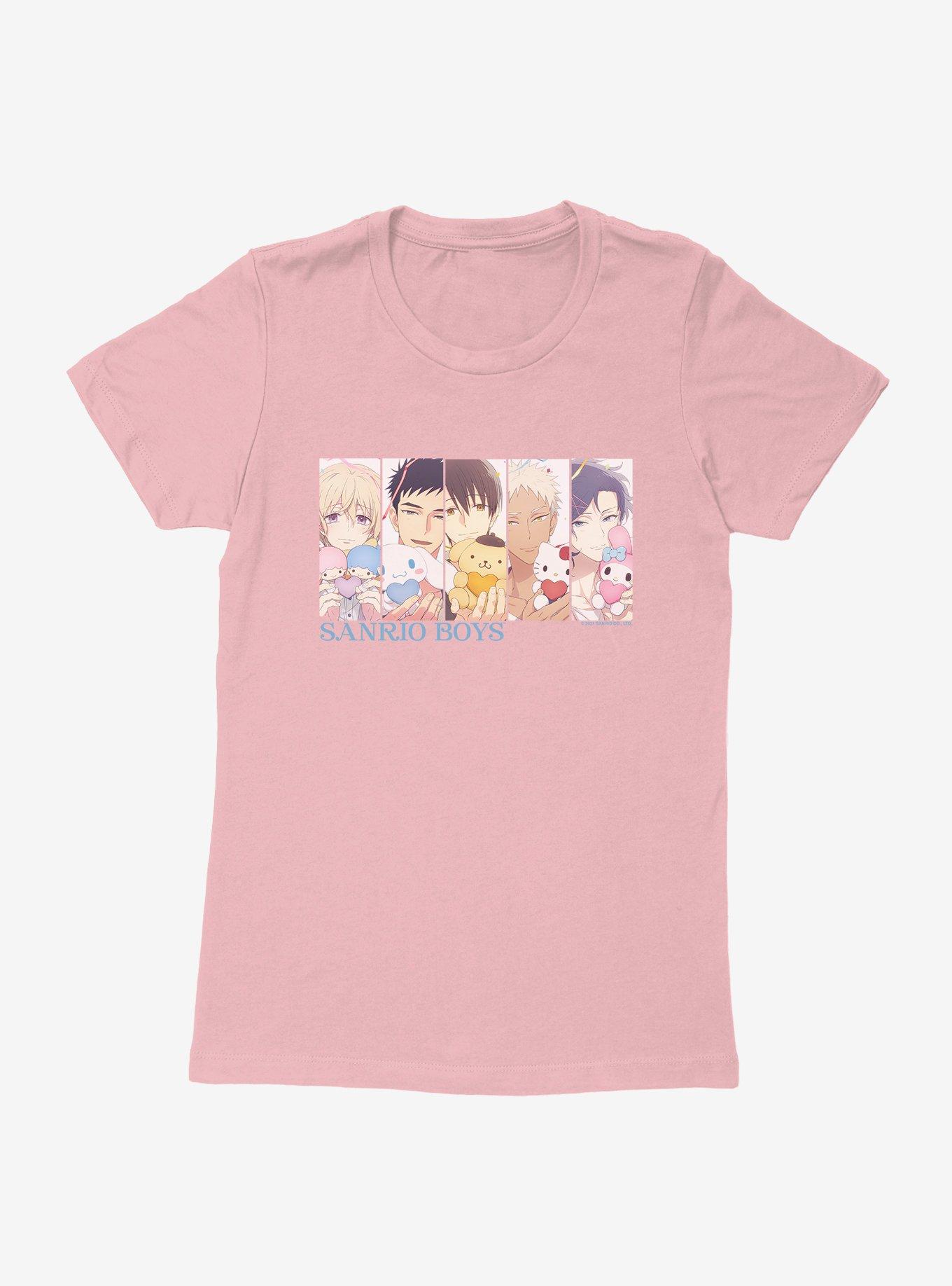 Sanrio Boys Cover Womens T-Shirt, LIGHT PINK, hi-res