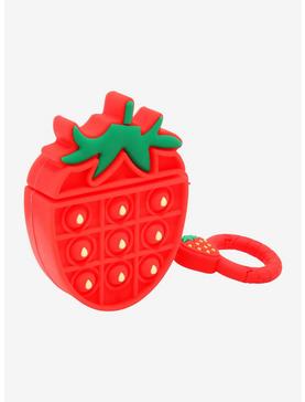 Strawberry Silicone Pop-Up Wireless Earbud Case Cover, , hi-res