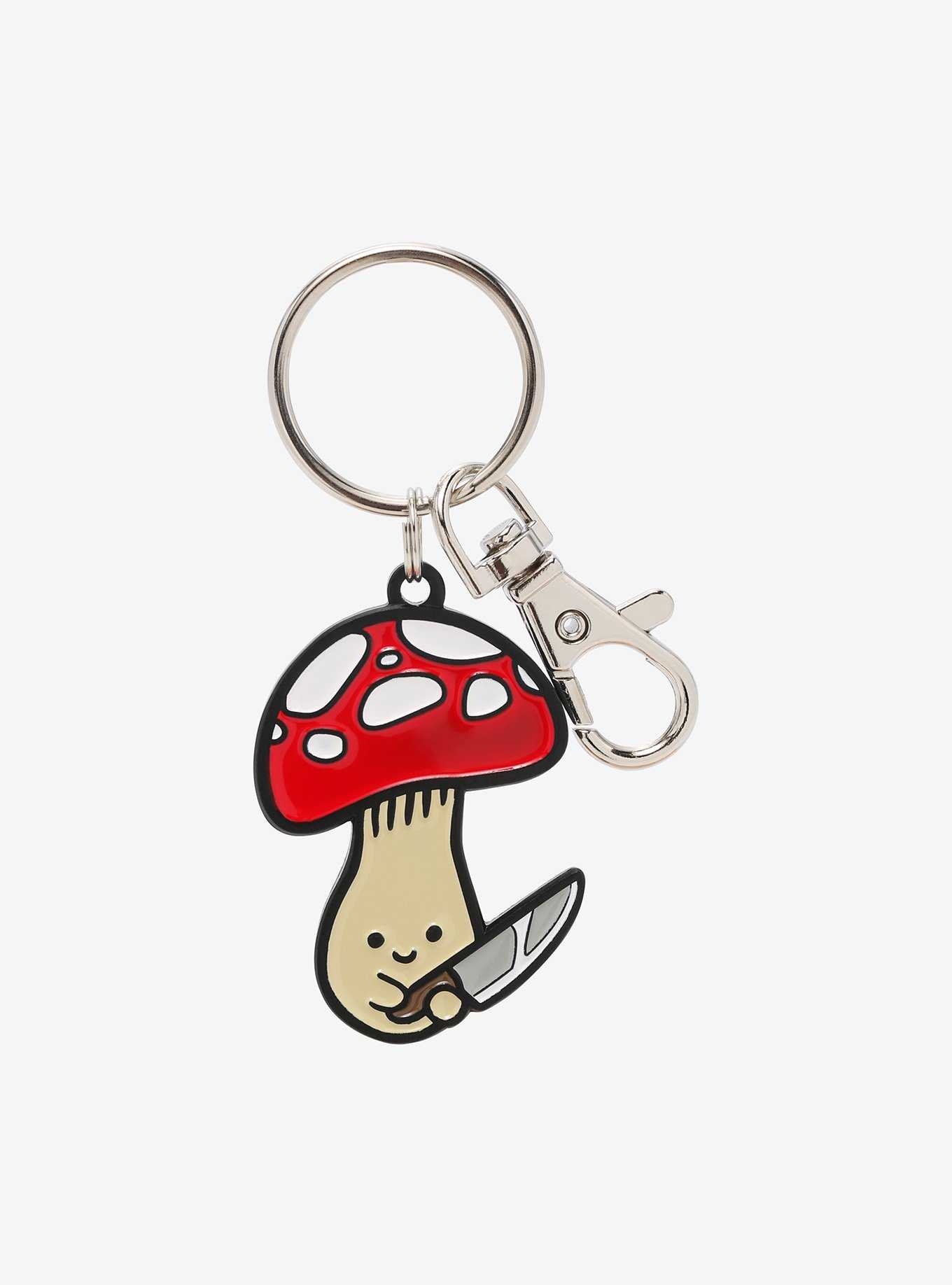 Mushroom With Knife Key Chain, , hi-res