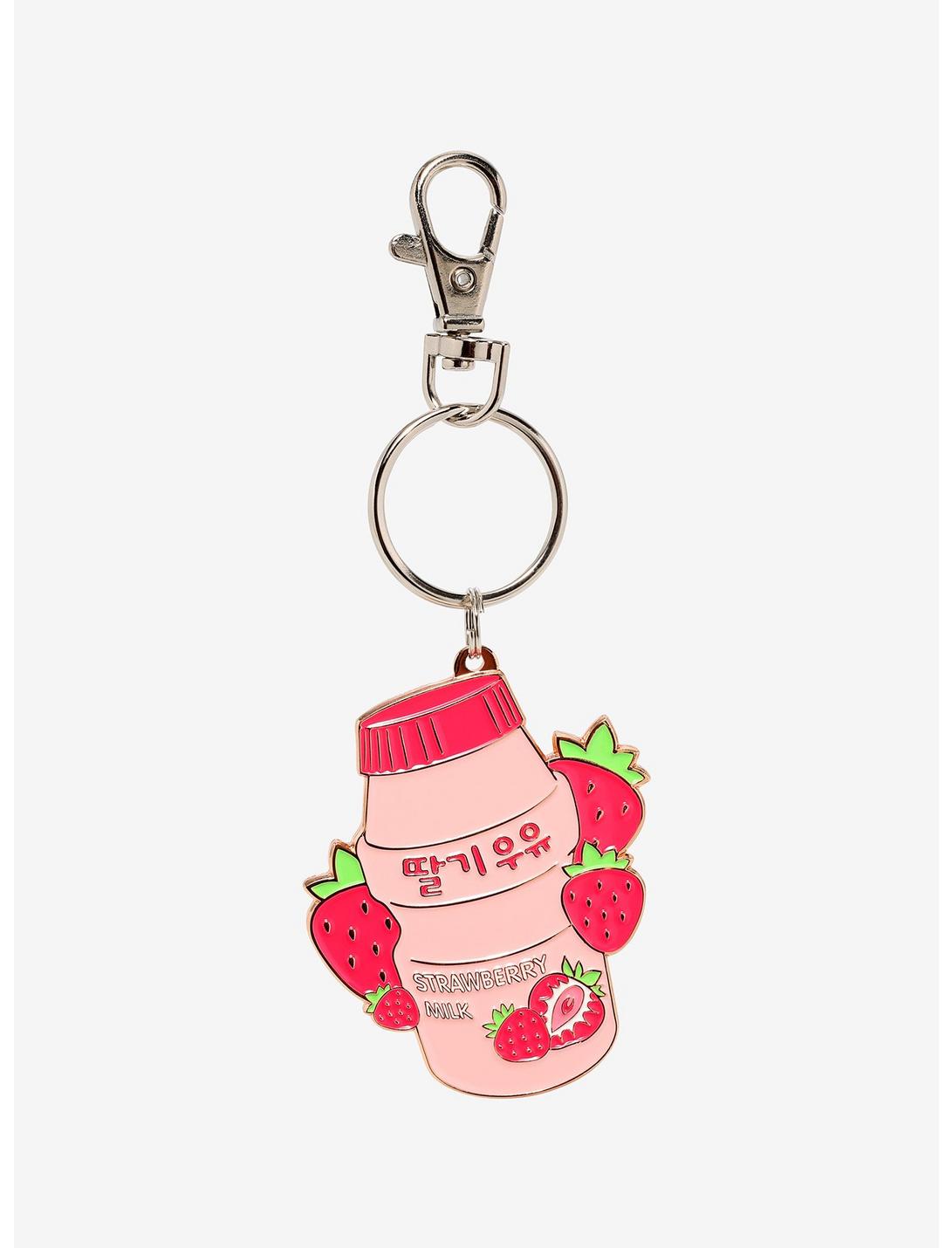 Strawberry Yogurt Milk Key Chain, , hi-res